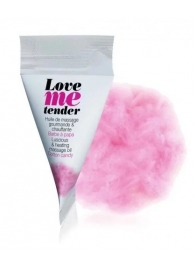 Съедобное согревающее массажное масло Love Me Tender Cotton Candy с ароматом сладкой ваты - 10 мл. - Love to Love - купить с доставкой в Ставрополе