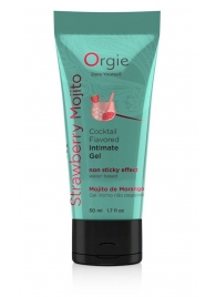 Съедобный интимный гель Orgie Lube Tube Cocktail Strawberry Mojito - 50 мл. - ORGIE - купить с доставкой в Ставрополе