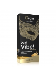 Съедобный гель Dual Vibe Pina Colada с эффектом вибрации и вкусом коктейля пина колада - 15 мл. - ORGIE - купить с доставкой в Ставрополе