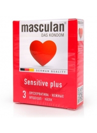 Презервативы Masculan Sensitive plus - 3 шт. - Masculan - купить с доставкой в Ставрополе