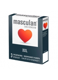 Презервативы увеличенного размера Masculan XXL - 3 шт. - Masculan - купить с доставкой в Ставрополе