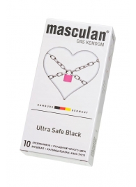 Ультрапрочные презервативы Masculan Ultra Safe Black - 10 шт. - Masculan - купить с доставкой в Ставрополе