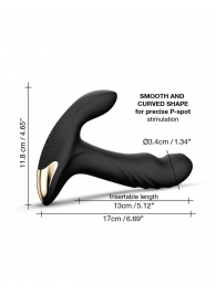 Черный вибромассажер простаты Multi P-Joy с 3 моторами - Dorcel - в Ставрополе купить с доставкой