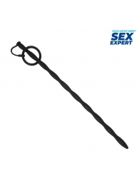 Черный стимулятор уретры Sex Expert - Sex Expert - купить с доставкой в Ставрополе