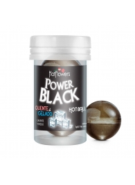 Интимный гель Power Black Hot Ball с охлаждающе-разогревающим эффектом (2 шарика по 3 гр.) - HotFlowers - купить с доставкой в Ставрополе