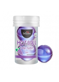 Лубрикант на масляной основе Hot Ball Beija Muito с ароматом винограда (2 шарика по 3 гр.) - HotFlowers - купить с доставкой в Ставрополе