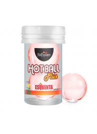 Лубрикант на масляной основе Hot Ball Plus с разогревающим эффектом (2 шарика по 3 гр.) - HotFlowers - купить с доставкой в Ставрополе