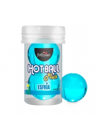 Лубрикант на масляной основе Hot Ball Plus с охлаждающим эффектом (2 шарика по 3 гр.) - HotFlowers - купить с доставкой в Ставрополе