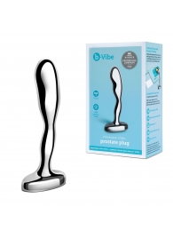 Стальной стимулятор простаты Stainless Steel Prostate Plug - 11,5 см. - b-Vibe - в Ставрополе купить с доставкой