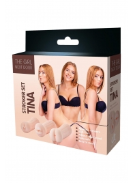 Набор из 3 мастурбаторов The Girl Next Door Tina - Dream Toys - в Ставрополе купить с доставкой