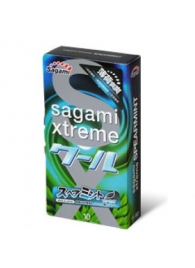 Презервативы Sagami Xtreme Mint с ароматом мяты - 10 шт. - Sagami - купить с доставкой в Ставрополе