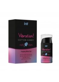 Жидкий вибратор Vibration Cotton Candy с ароматом сахарной ваты - 15 мл. - INTT - купить с доставкой в Ставрополе