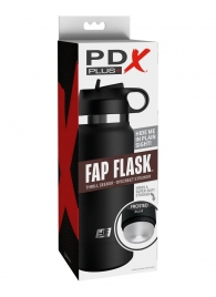 Черный мастурбатор в виде бутылки Fap Flask - Pipedream - в Ставрополе купить с доставкой