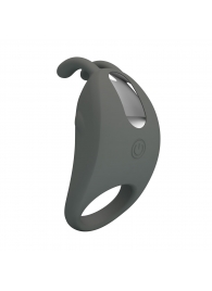 Серое эрекционное кольцо с вибрацией Master Ring - Baile - в Ставрополе купить с доставкой