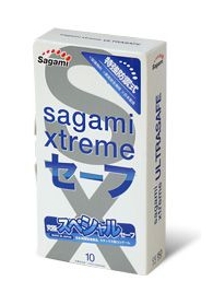 Презервативы Sagami Xtreme Ultrasafe с двойным количеством смазки - 10 шт. - Sagami - купить с доставкой в Ставрополе