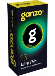 Прозрачные ультратонкие презервативы Ganzo Ultra thin - 15 шт. - Ganzo - купить с доставкой в Ставрополе