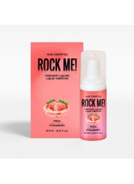 Жидкий вибратор Nuei Rock Me! с ароматом клубники - 20 мл. - Nuei cosmetics - купить с доставкой в Ставрополе