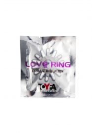 Прозрачное гелевое эрекционное кольцо с шипиками - Toyfa Basic - в Ставрополе купить с доставкой