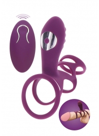 Фиолетовая эрекционная вибронасадка Halo Halo C-Ring Sleeve - Toy Joy - в Ставрополе купить с доставкой