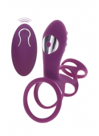 Фиолетовая эрекционная вибронасадка Halo Halo C-Ring Sleeve - Toy Joy - в Ставрополе купить с доставкой