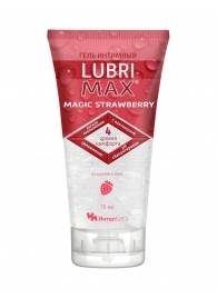 Интимный гель-смазка на водной основе Lubrimax Magic Strawberry - 75 мл. - ИнтелБИО - купить с доставкой в Ставрополе