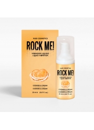 Жидкий вибратор Nuei Rock Me! с ароматом печенья и сливок - 20 мл. - Nuei cosmetics - купить с доставкой в Ставрополе