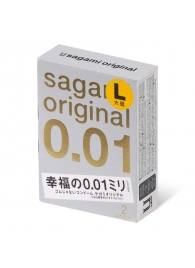 Презервативы Sagami Original 0.01 L-size увеличенного размера - 2 шт. - Sagami - купить с доставкой в Ставрополе