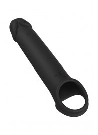 Черная насадка-удлинитель с вибрацией Vibrating Extender With Remote - Dream Toys - в Ставрополе купить с доставкой