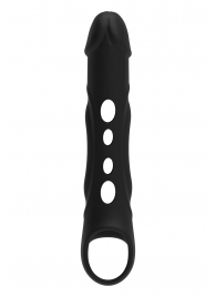 Черная насадка-удлинитель Vibrating Extender With Remote с вибрацией - Dream Toys - в Ставрополе купить с доставкой