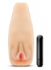 Мастурбатор-вагина с вибрацией Soft   Wet Natasha Realistic Beige Masturbator - Blush Novelties - в Ставрополе купить с доставкой