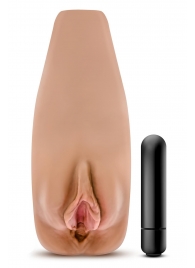 Маструбатор-вагина с вибрацией Soft   Wet Renata Realistic Tan Masturbator - Blush Novelties - в Ставрополе купить с доставкой