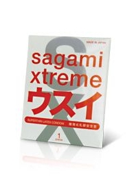 Ультратонкий презерватив Sagami Xtreme SUPERTHIN - 1 шт. - Sagami - купить с доставкой в Ставрополе