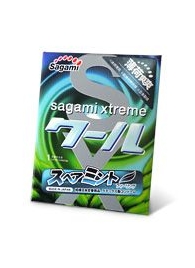 Презерватив Sagami Xtreme Mint с ароматом мяты - 1 шт. - Sagami - купить с доставкой в Ставрополе