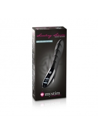 Вибратор с электростимуляцией Sizzling Simon Black Edition - 27 см. - MyStim - купить с доставкой в Ставрополе