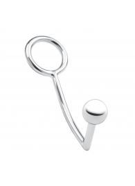 Кольцо на пенис с анальным стимулятором Stainless Steel Anal Hook   Cock Ring - BlueLine - в Ставрополе купить с доставкой