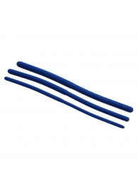 Набор из 3 синих силиконовых уретральных расширителей Invasion Silicone Urethral Sound Trainer Set - XR Brands - купить с доставкой в Ставрополе