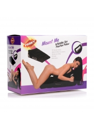 Черная подушка для секса Mount Me Inflatable Sex Position Pillow - XR Brands - купить с доставкой в Ставрополе