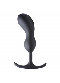 Черный массажер простаты с утяжелителями Premium Silicone Weighted Prostate Plug Large - 18,8 см. - XR Brands - в Ставрополе купить с доставкой