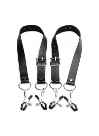 Ремни с зажимами для половых губ Spread Labia Spreader Straps with Clamps - XR Brands - купить с доставкой в Ставрополе