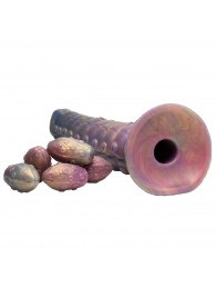 Фантазийный фаллоимитатор Deep Invader Tentacle Ovipositor Silicone Dildo with Eggs - 22,9 см. - XR Brands