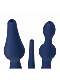 Набор из 3 универсальных насадок для анального душа Universal 3 Piece Silicone Enema Attachment Set - XR Brands - купить с доставкой в Ставрополе