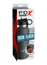 Смуглый мастурбатор-вагина в корпусе-бутылке F*ck Flask - Pipedream - в Ставрополе купить с доставкой