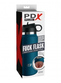 Смуглый мастурбатор-вагина в синей колбе F*ck Flask - Pipedream - в Ставрополе купить с доставкой