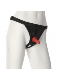 Трусики со штырьком для фиксации насадок Ultra Harness with Plug - Doc Johnson - купить с доставкой в Ставрополе