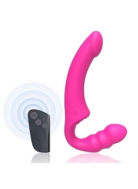 Розовый безремневой страпон Straples Strap-On Dildo - Erokay - купить с доставкой в Ставрополе