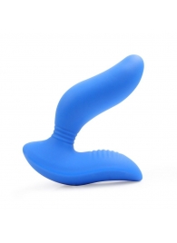 Синий вибромассажер простаты 3,5’’ Curve P-spot Massager - 12 см. - Erokay - в Ставрополе купить с доставкой