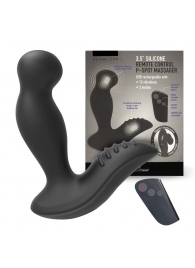 Черный вибромассажер простаты 3,5’’ Remote Control P-spot Massager - 12,5 см. - Erokay - в Ставрополе купить с доставкой