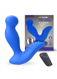 Синий вибромассажер простаты 3,5’’ Remote Control P-spot Massager - 12,5 см. - Erokay - в Ставрополе купить с доставкой