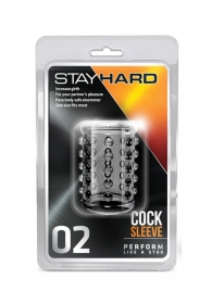 Прозрачная насадка на пенис с шишечками STAY HARD COCK SLEEVE 02 CLEAR - Blush Novelties - в Ставрополе купить с доставкой