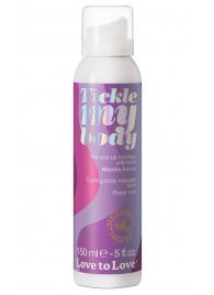 Массажная хрустящая пенка Tickle My Body Fresh Mint с ароматом мяты - 150 мл. - Love to Love - купить с доставкой в Ставрополе